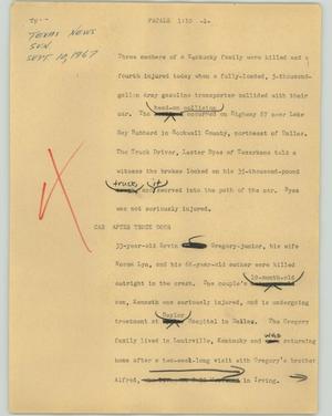 Primary view of object titled '[News Script: Fatals]'.