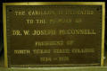 Photograph: [Carillon Dedication plaque]
