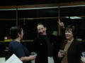 Photograph: [Library Staff talking at Goodbye Party]