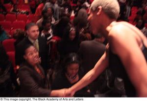 Primary view of [Performers engaging with audience members, 7]