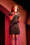 Photograph: [Rachel Webb singing on stage]