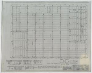 Primary view of object titled 'Abilene Improvement Company Store and Garage, Abilene, Texas: Second Floor Framing Plan'.