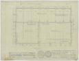 Technical Drawing: Malcom Shop Building, Abilene, Texas: Floor Plan