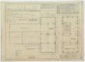 Technical Drawing: Malcom Shop Building, Abilene, Texas: Floor & Foundation Plans
