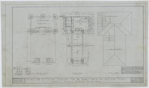 Primary view of object titled 'King Filling Station, Abilene, Texas: Footing, Floor, & Roof Plan'.