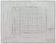 Technical Drawing: Ice Plant, Abilene, Texas: Roof Framing and Lintel Plan
