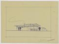 Technical Drawing: Pharmacy Building, Texas: Outside Sketch
