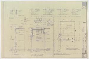 Primary view of object titled 'Knight Carpet Company Building, Abilene, Texas: Foundation Plan & Wall Details'.