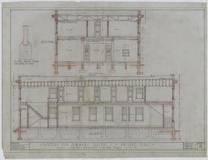 Primary view of object titled 'Simmons College Cafeteria, Abilene, Texas: Longitudinal Elevation Renderings'.
