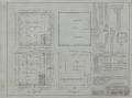 Technical Drawing: Garage And Paint Shop, Coleman, Texas: Floor, Roof, & Foundation Plans