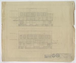 Primary view of object titled 'Pittard Office & Store Building, Anson, Texas: West & North Elevations'.
