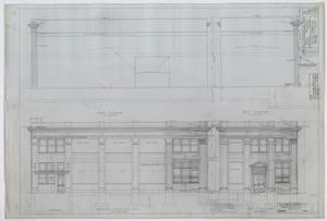 Primary view of object titled 'Haskell National Bank, Haskell, Texas: Elevation Renderings'.