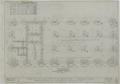 Technical Drawing: F & M State Bank, Ranger, Texas: Foundation Plan