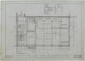 Technical Drawing: Colorado National Bank, Colorado, Texas: First Floor Plan