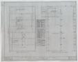 Technical Drawing: First National Bank, Pecos, Texas: Framing Plans Of First & Second Fl…