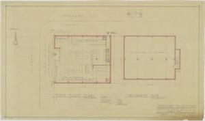 Primary view of object titled 'Drug Store, Odessa, Texas: First Floor & Basement Plans'.
