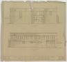 Technical Drawing: Business Building, Ranger, Texas: East & West Elevation