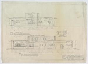 Primary view of object titled 'Midwest Electric Cooperative Office, Roby, Texas: West & South Elevations'.