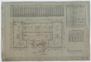 Primary view of object titled 'Simmons University Dormitory, Abilene, Texas: Footing Plan'.