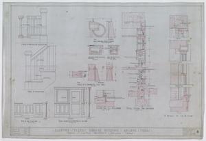 Primary view of object titled 'Garage Building, Abilene, Texas: Window, Stair, and Wall Details'.