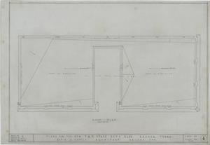 Primary view of object titled 'F & M State Bank, Ranger, Texas: Roof Plan'.