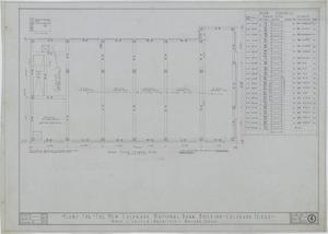 Primary view of object titled 'Colorado National Bank, Colorado, Texas: Third Floor Framing Plan'.
