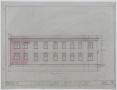 Technical Drawing: Simmons College Cafeteria, Abilene, Texas: Right Side Elevation
