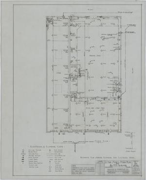 Primary view of object titled 'One Store Store Building, Coleman, Texas: Mechanical Floor Plan'.