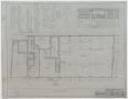 Technical Drawing: Bank And Office Building, Brownwood, Texas: First Floor Plan