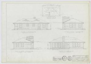 Primary view of object titled 'Veterans' Housing, Abilene, Texas: Elevation Renderings - Design 5F-D1'.