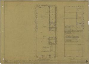 Primary view of object titled 'Garage & Sales Building, Abilene, Texas: First Floor & Balcony Plans'.