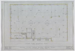 Primary view of object titled 'Garage Building, Abilene, Texas: Second Floor Mechanical Plans'.