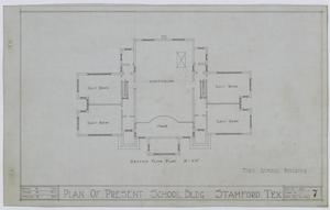 Primary view of object titled 'Stamford High School Alterations, Stamford, Texas: Second Floor Plan'.