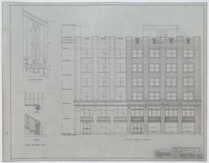 Primary view of object titled 'Five Story Store And Office Building, Coleman, Texas: Concho Street Elevation'.