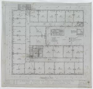 Primary view of object titled 'Business Building, Ranger, Texas: Third Floor Plan'.