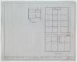 Technical Drawing: First National Bank, Pecos, Texas: Second Floor & Mezzanine Floor Pla…