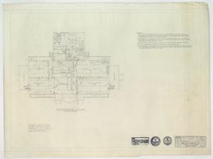 Primary view of object titled 'Dining Hall & Service Building For McMurry College, Abilene, Texas: Basement Plan'.