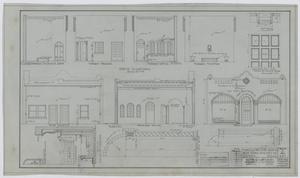 Primary view of object titled 'One-Story Building, Winters, Texas: Patio Elevations'.