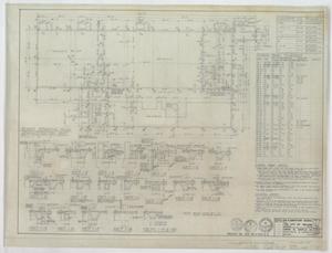 Primary view of object titled 'Elementary School Building, Abilene, Texas: Floor Framing Plan'.