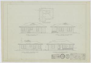 Primary view of object titled 'Veterans' Housing, Abilene, Texas: Elevation Renderings - Design 5F-C1(R)'.