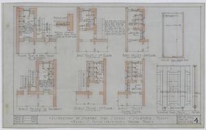 Primary view of object titled 'Stamford High School Alterations, Stamford, Texas: Toilet Plans'.
