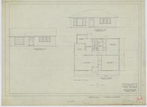 Primary view of object titled 'Veterans' Housing, Abilene, Texas: Floor Plan & Elevation Renderings - Scheme H-5'.