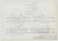 Technical Drawing: Veterans' Housing, Abilene, Texas: Elevation Renderings - Design 5F-C1