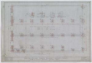 Primary view of object titled 'Garage Building, Abilene, Texas: Foundation Plan'.