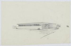 Primary view of object titled 'Abilene High School, Abilene, Texas: Outside Perspective'.