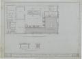 Thumbnail image of item number 1 in: 'Colorado National Bank, Colorado, Texas: First Floor Plan Showing Banking Room Fixtures'.