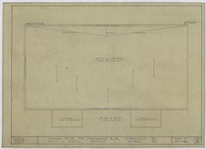 Primary view of object titled 'Higginbotham & Co. Garage, Stephenville, Texas: Plan of Roof'.