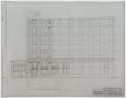 Technical Drawing: Bank And Office Building, Brownwood, Texas: Side Elevation