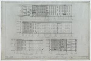 Primary view of object titled 'Simmons University Dormitory, Abilene, Texas: Front, Rear, & End Elevation'.