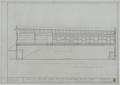 Technical Drawing: Two Story Business Building, Ranger, Texas: Longitudinal Section